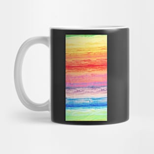 Watercolor Rainbow Stripes Mug